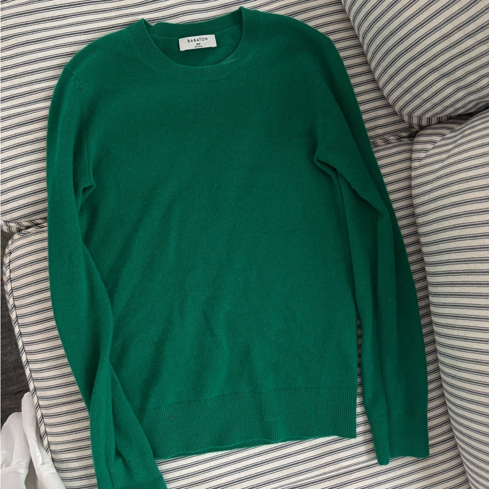 Babaton Aritzia Green Sweater 100% cashmere